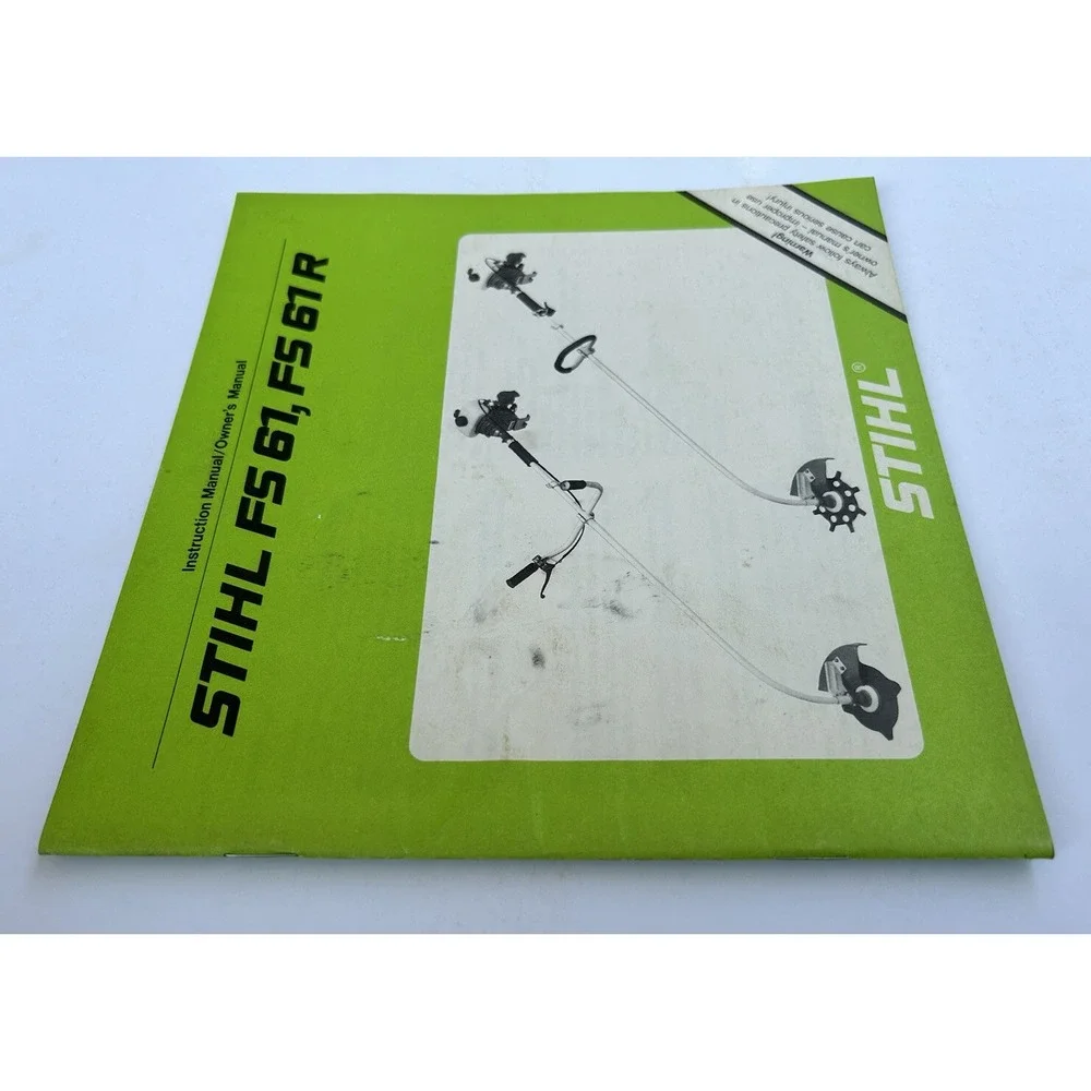 Stihl FS 61, FS 61 R‎ Brushcutter WeedWhacker Instruction Owner Operator Manual